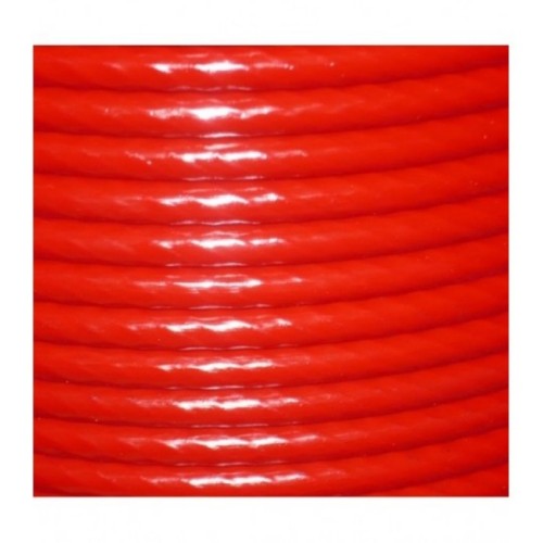 红色塑料涂层钢索 7x19股 Ø12毫米涂层 Ø10毫米 无涂层卷筒 200米