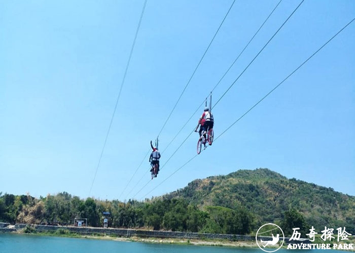 高空自行车设备 空中自行车工程设计生产制造厂家景区户外游乐设施历奇探险