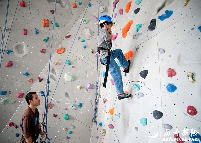 攀岩设备拓展训练基地历奇探险专业定制  人工岩壁攀爬 室内外攀爬拓展